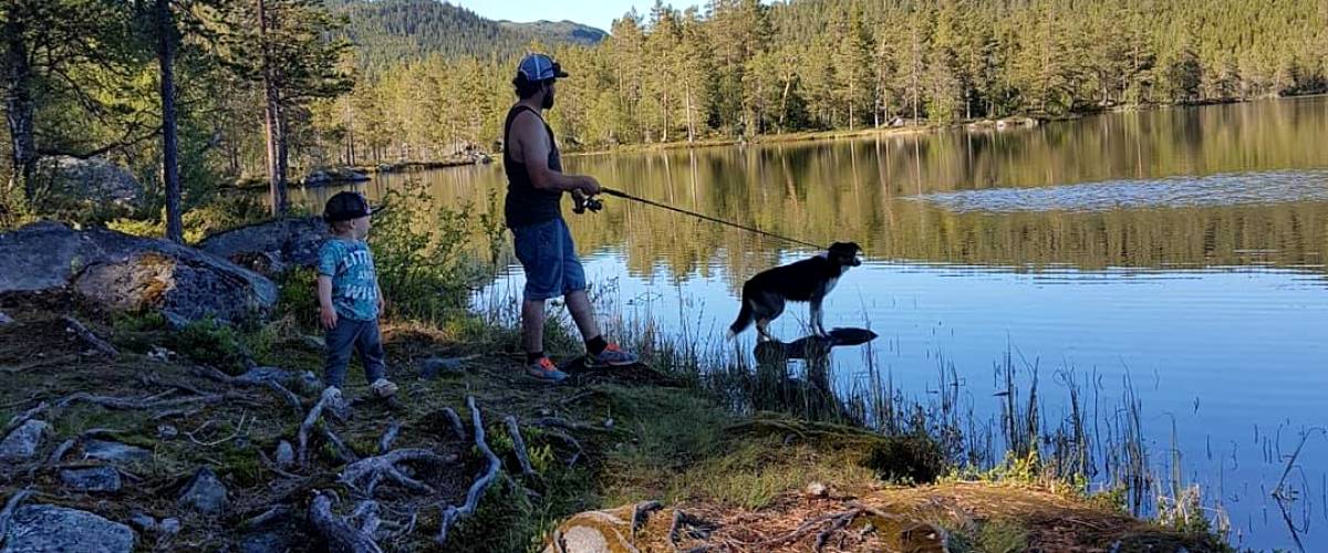 Fishing at Häckelsjön